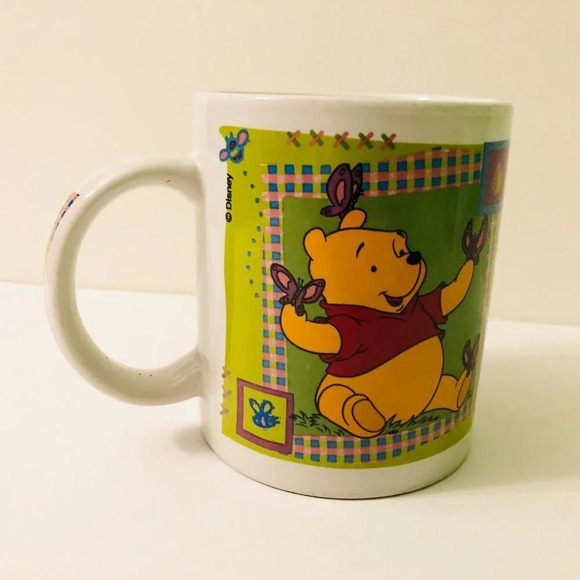 Disney Winnie the Pooh with Flowers Coffee Mug Butterfly  Cup - Picture 4 of 12